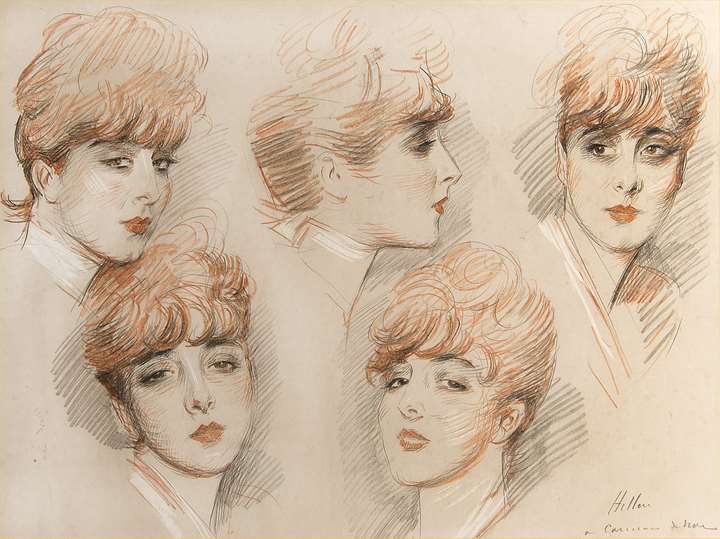 Suzanne, Étude de cinq têtes